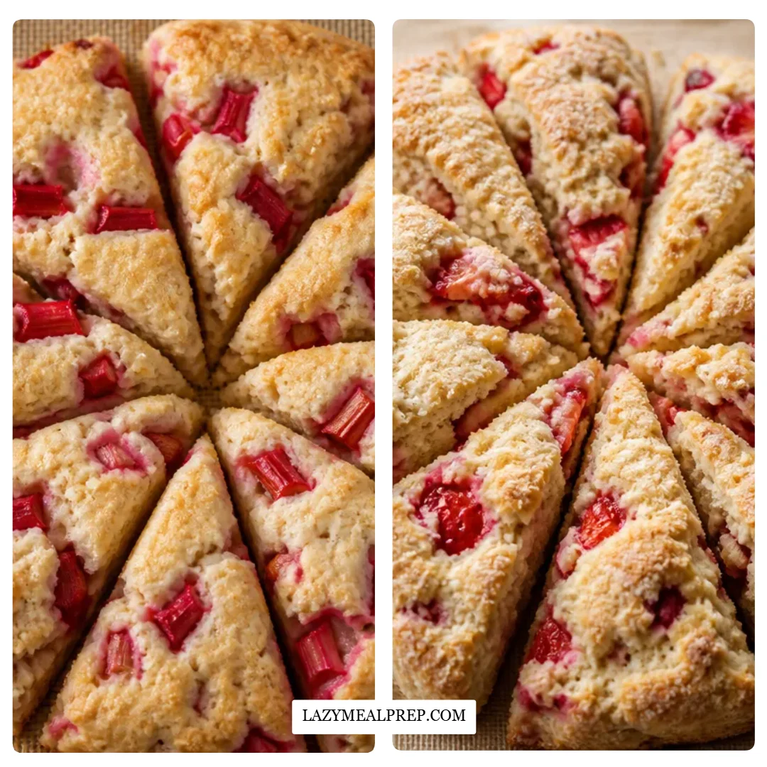 Rhubarb Vanilla Bean Scones Cozy