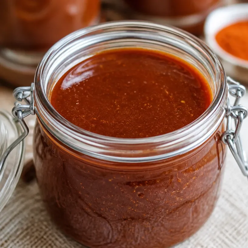 Roasted Rhubarb Barbecue Sauce