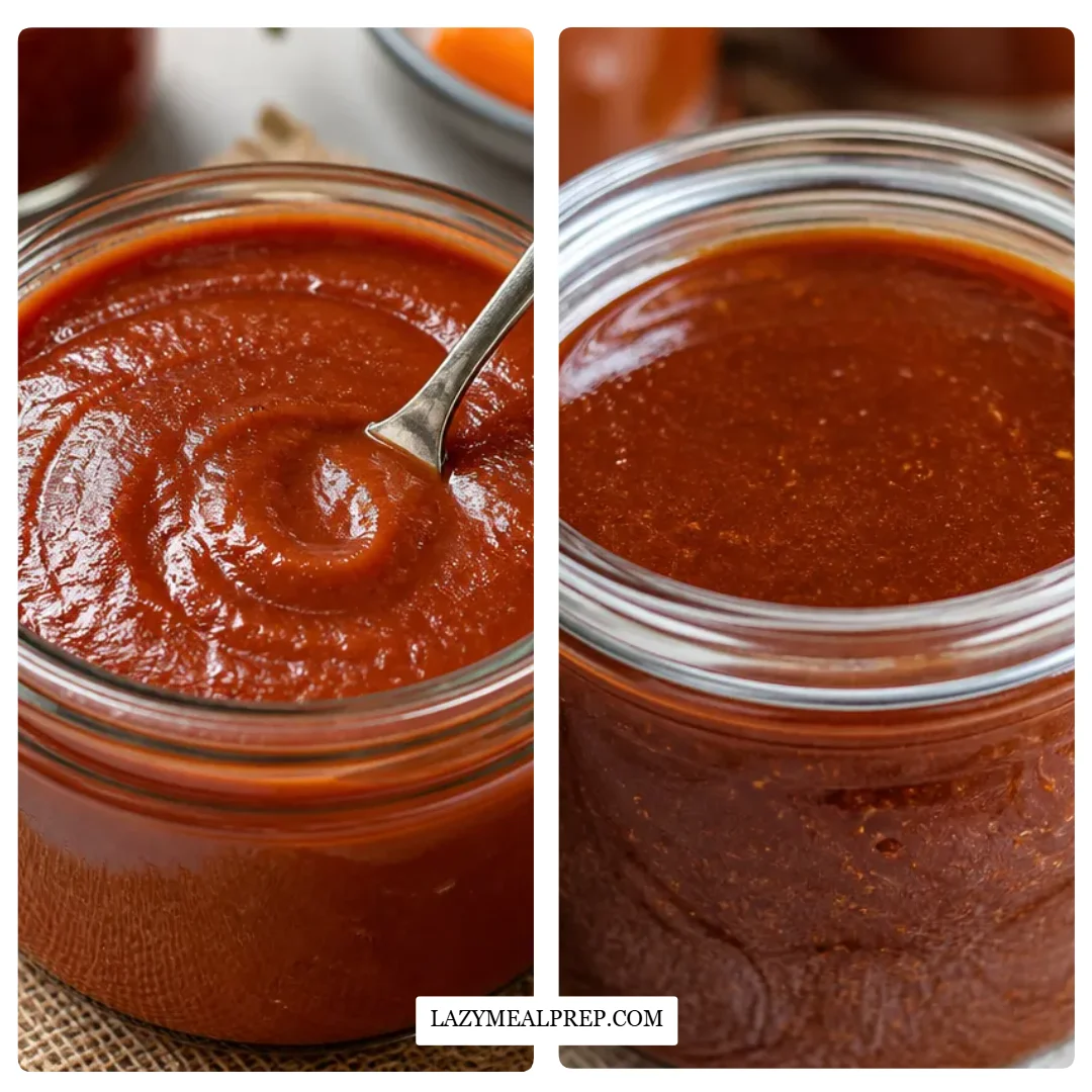 Roasted Rhubarb Barbecue Sauce Comforts