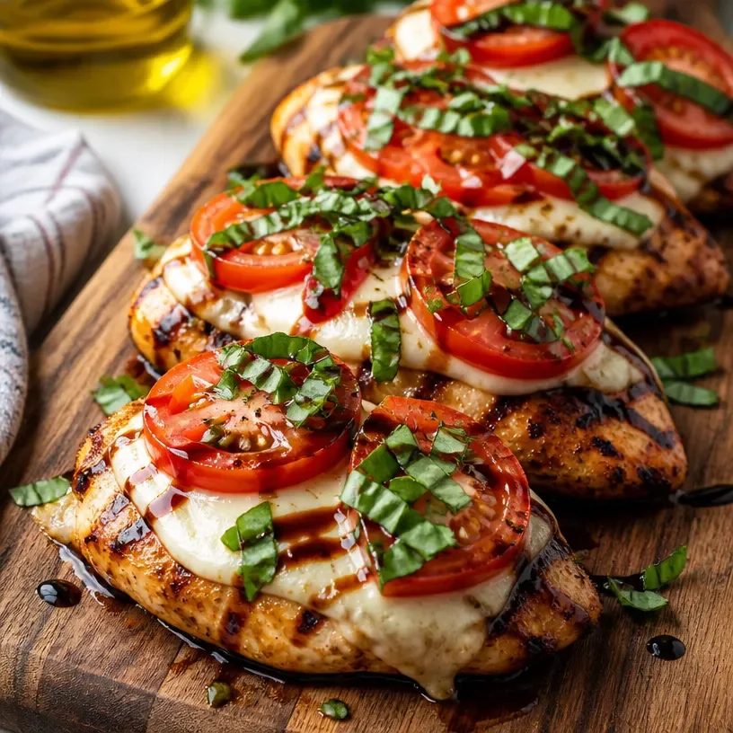 Simple Grilled Chicken Caprese - thegirlskitchen