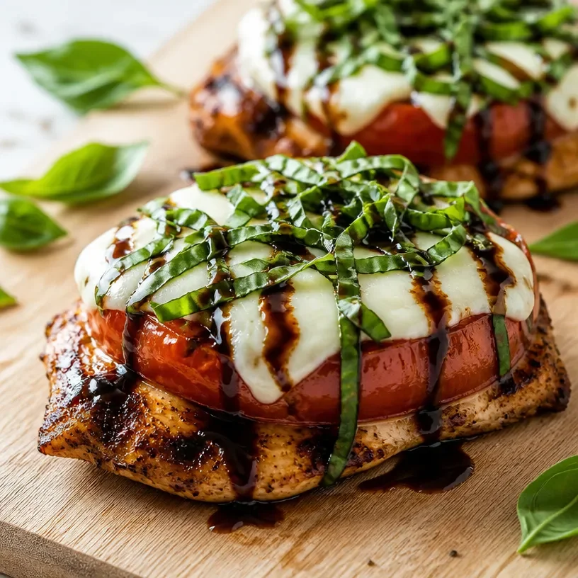 Simple Grilled Chicken Caprese - thegirlskitchen