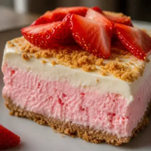 Delicious Strawberry Rhubarb Pudding dessert in a cozy setting.