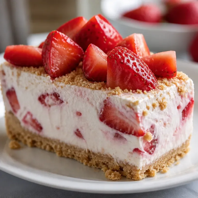 Strawberry Rhubarb Pudding Dessert
