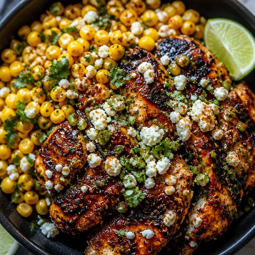 Street Corn Chicken Rice Bowl