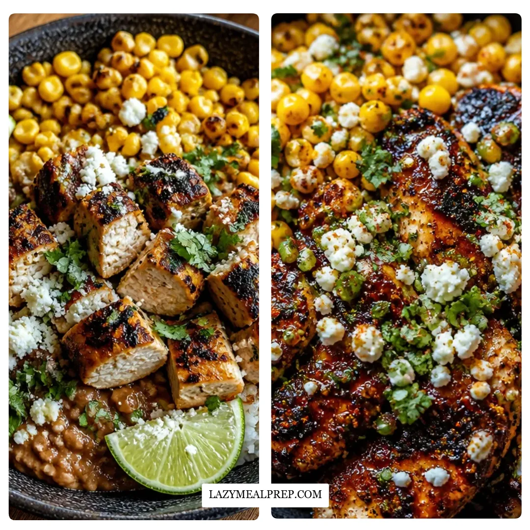 Street Corn Chicken Rice Bowl