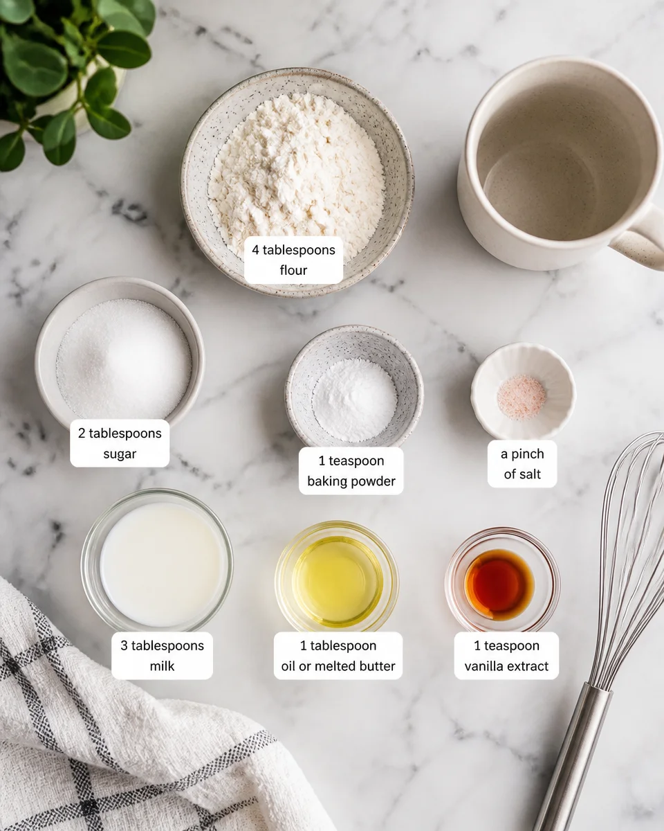 5 Minute Easy Mug Cake Recipe for a Sweet Treat