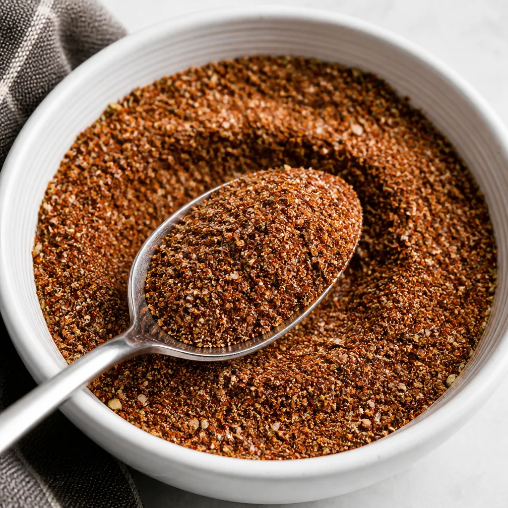 Homemade Taco Seasoning Recipe with chili powder, cumin, and spices.