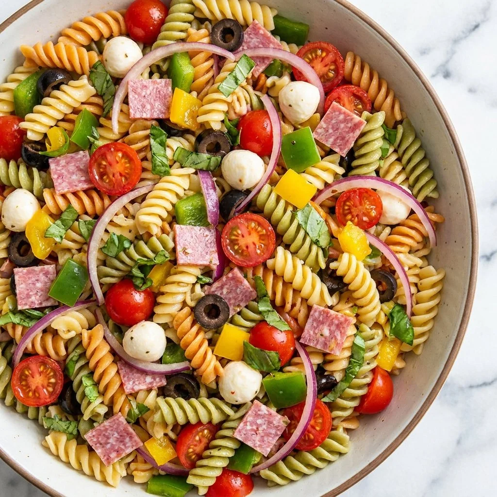 Antipasto Pasta Salad with Zesty Italian Dressing