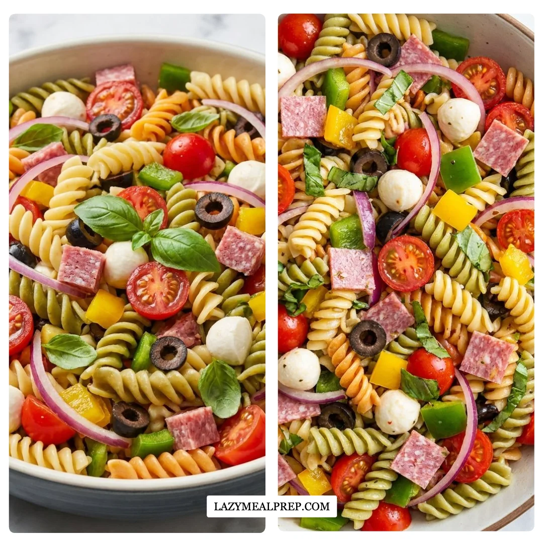 Antipasto Pasta Salad with Zesty Italian Dressing