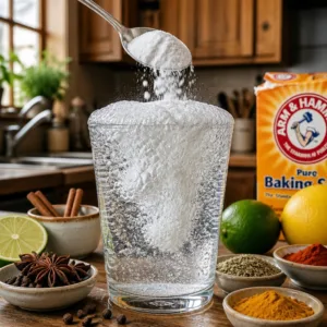 Baking soda recipe for weight loss with lemon juice and vinegar illustrations