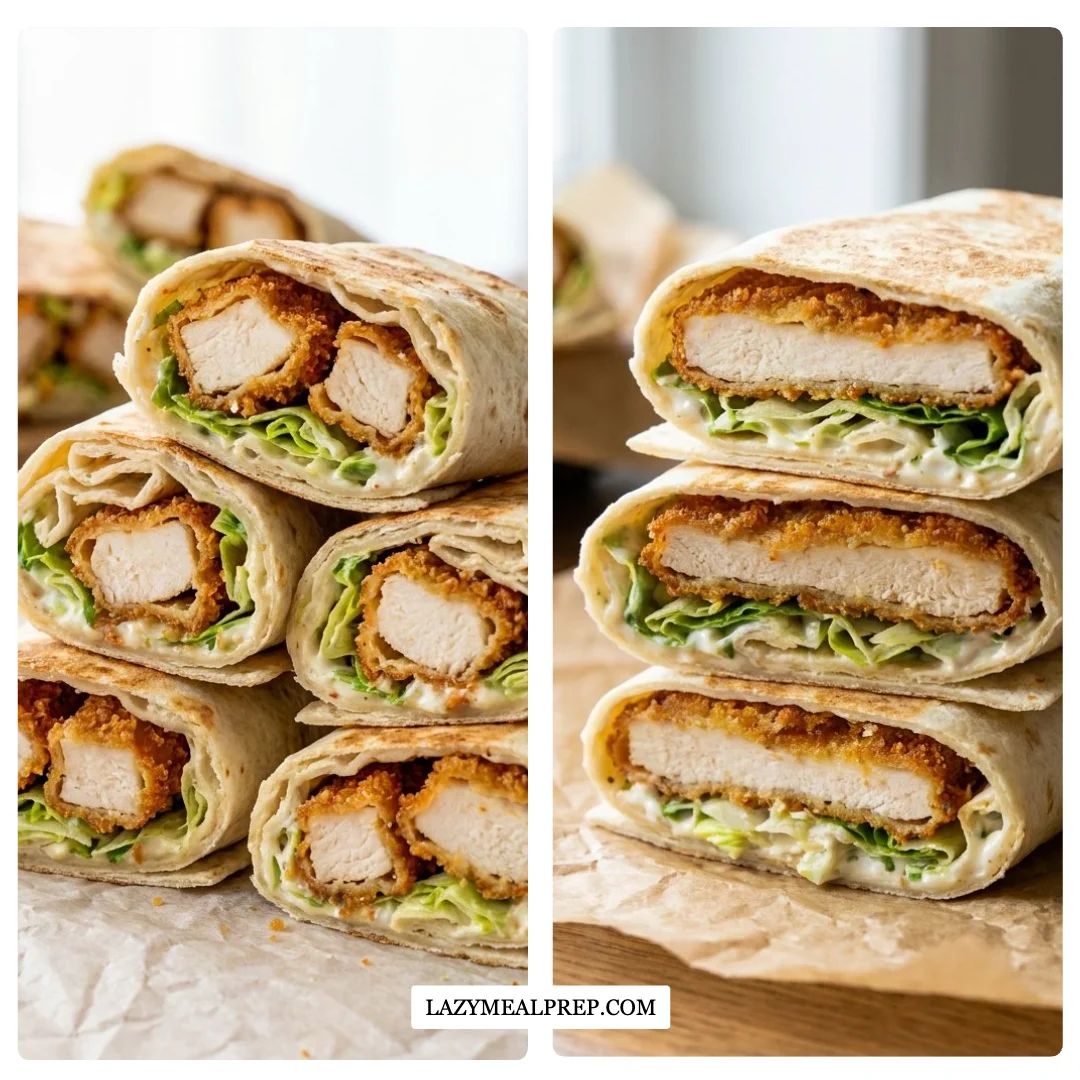 Chicken Caesar Wrap At Home