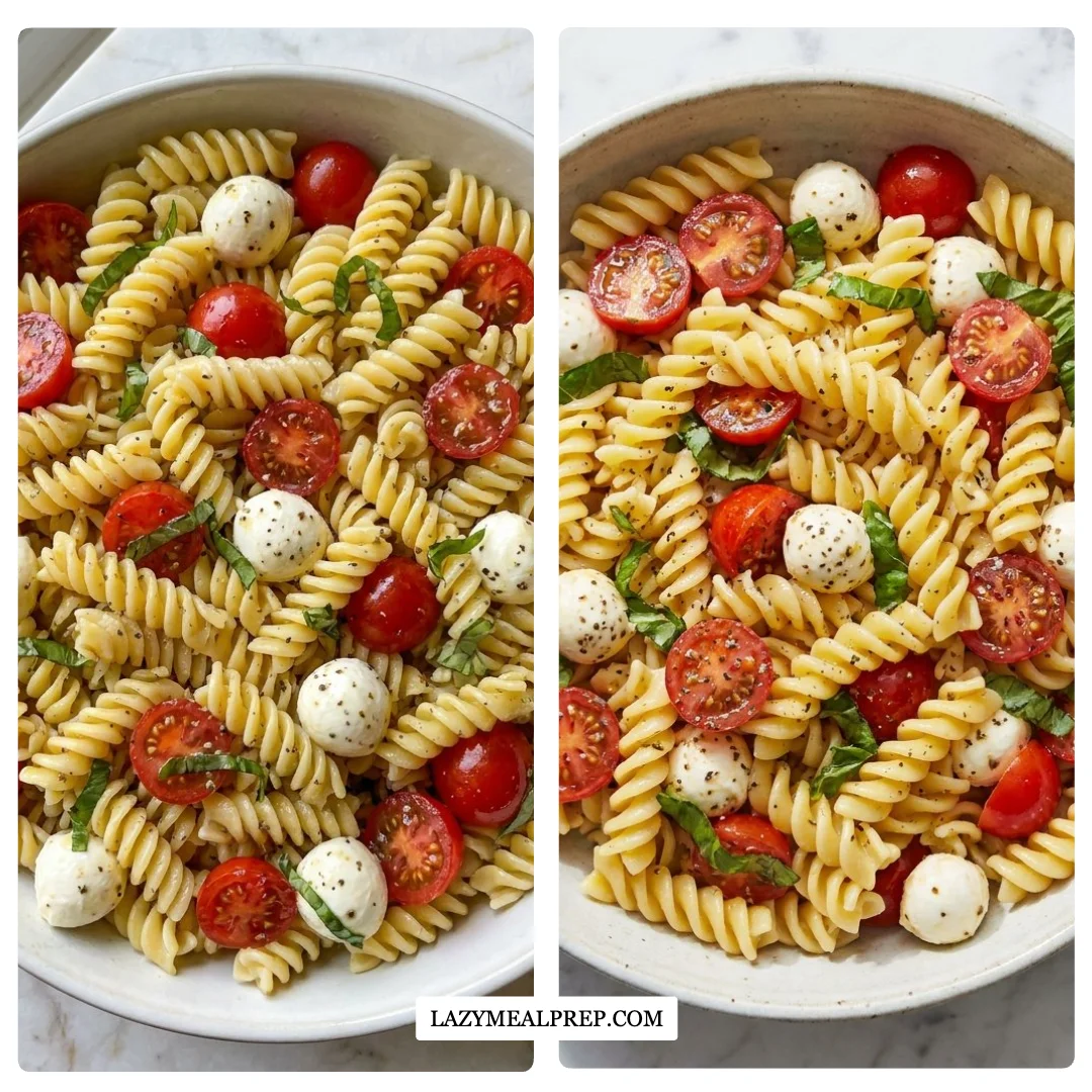 Creamy Caprese Pasta Salad: Quick, Easy Weeknight