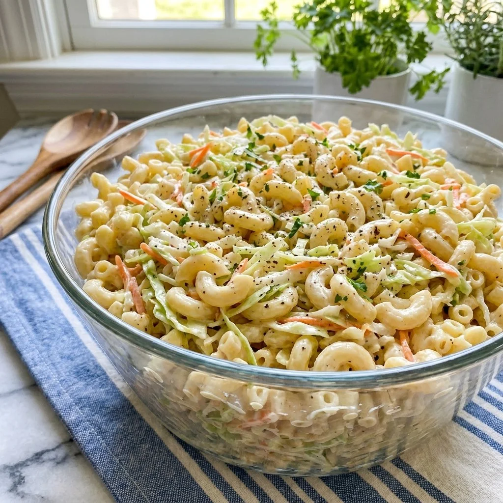 Creamy Pasta Salad with Coleslaw Dressing That Wows Every Time