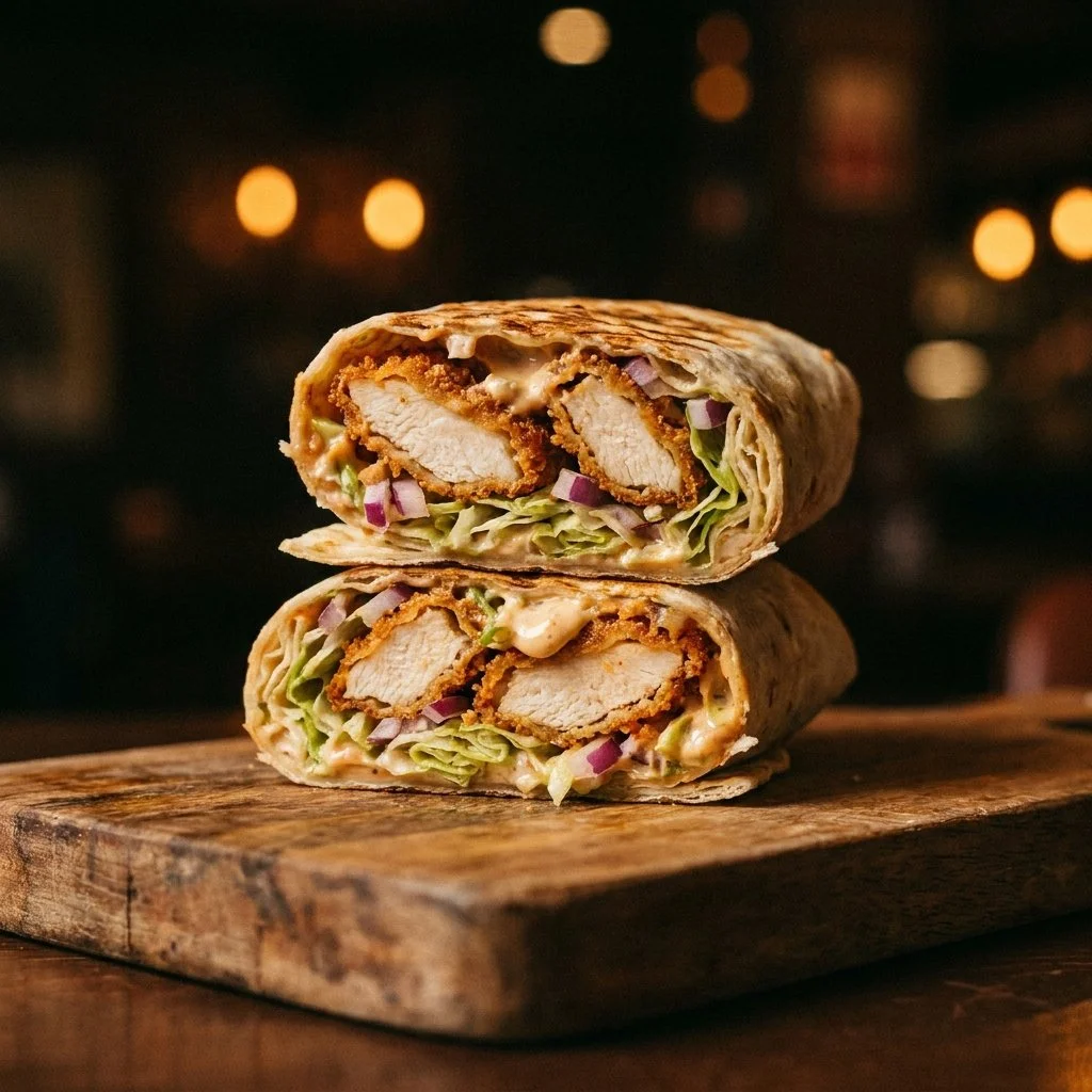 Crispy Chicken Caesar Wrap