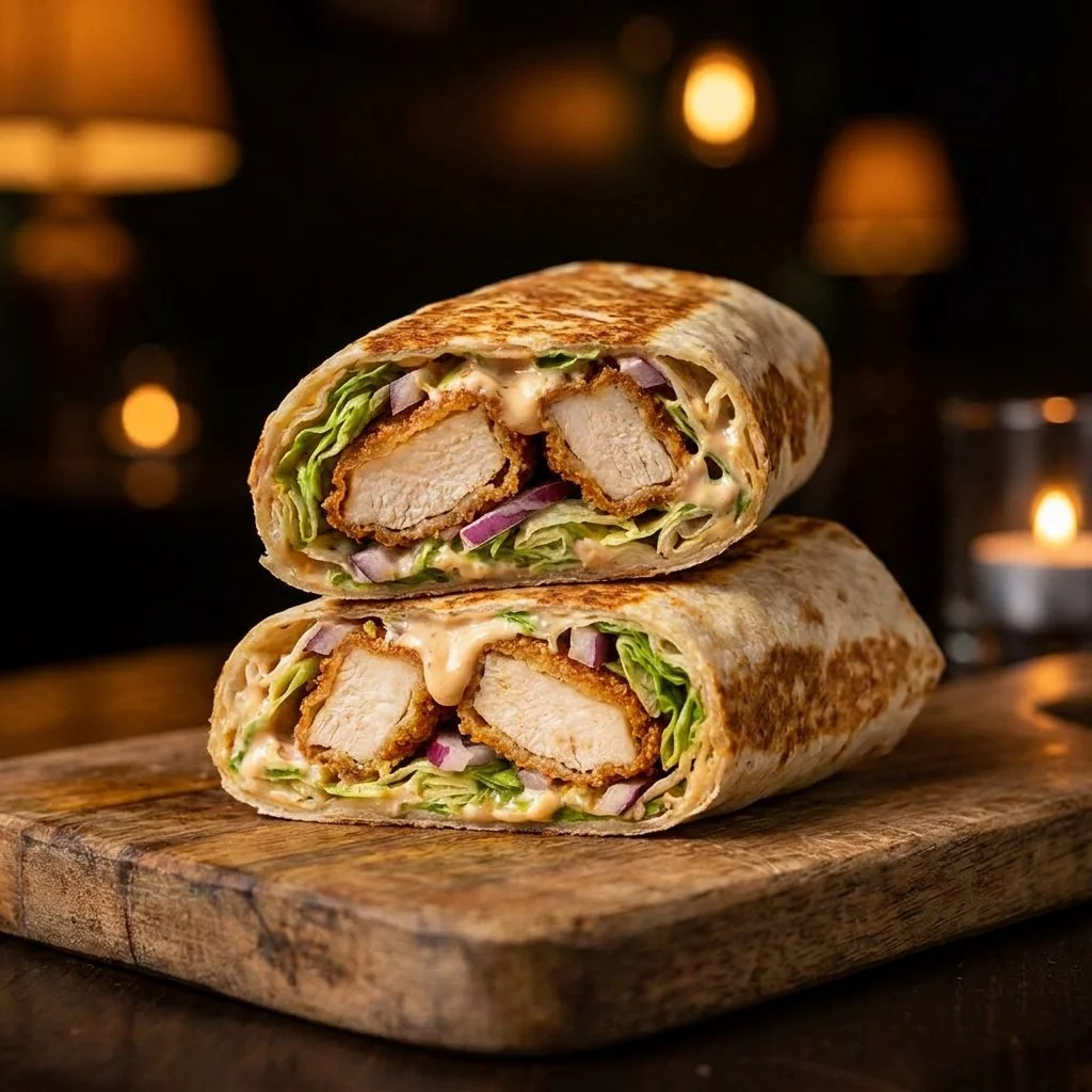 Crispy Chicken Caesar Wrap