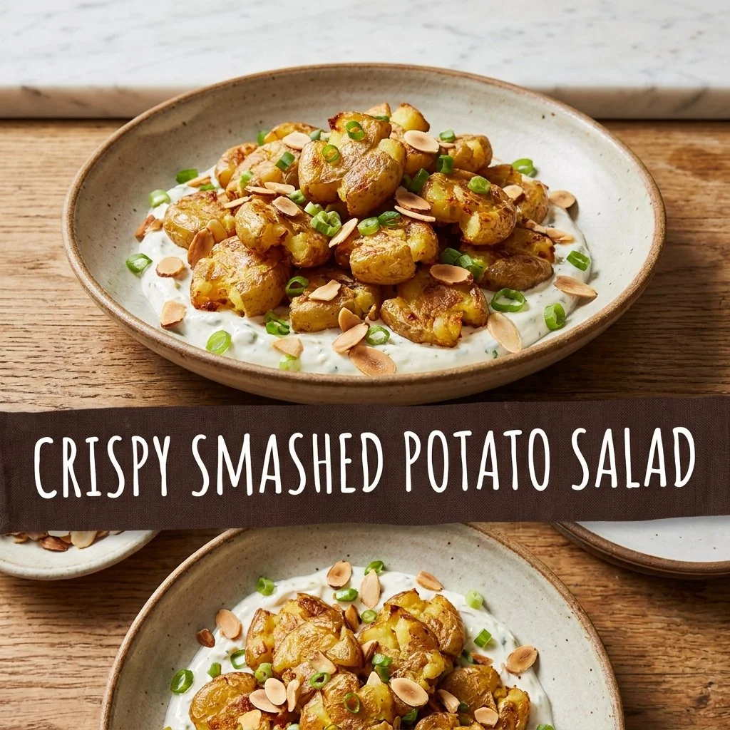 Crispy Smashed Potato Salad
