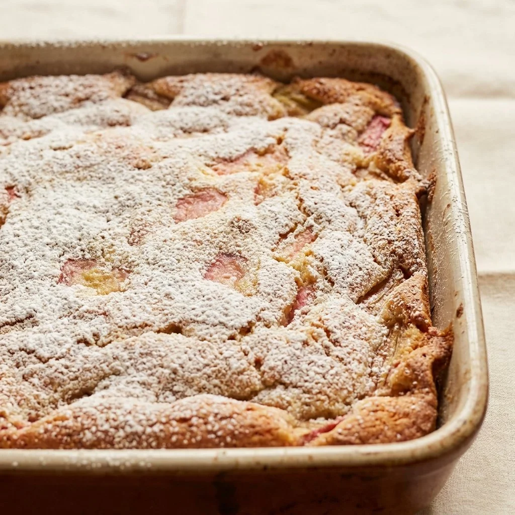 Easy Rhubarb Cake - a Delicious Summertime Treat