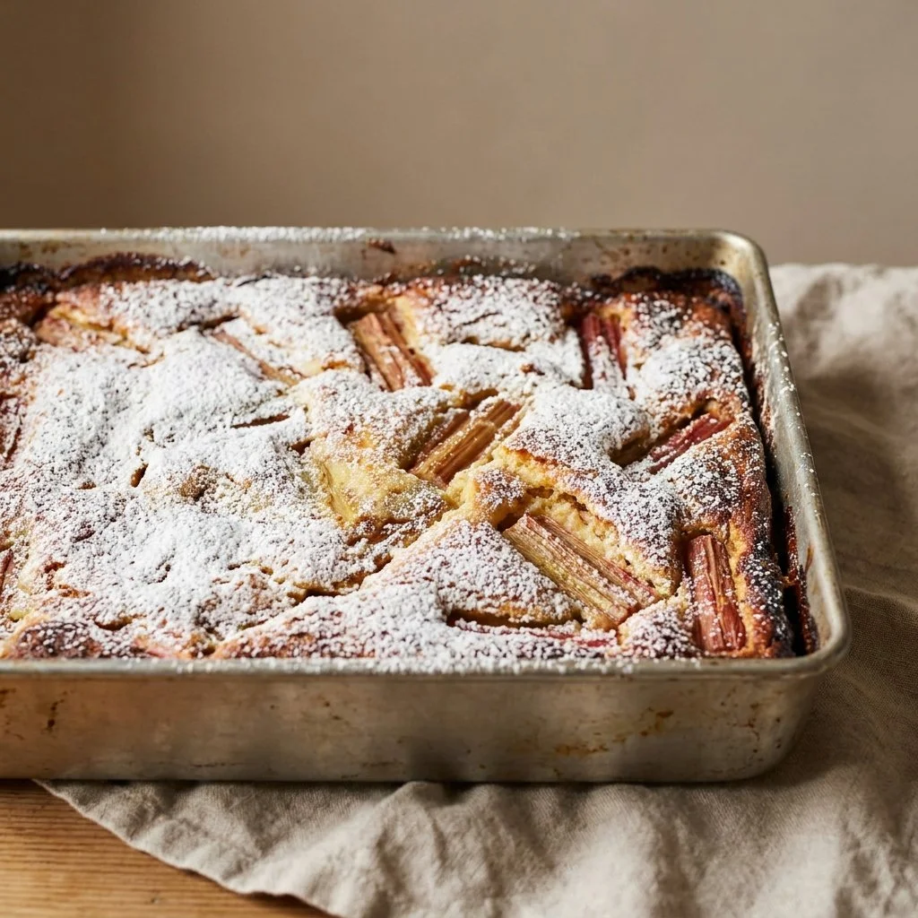 Easy Rhubarb Cake - a Delicious Summertime Treat