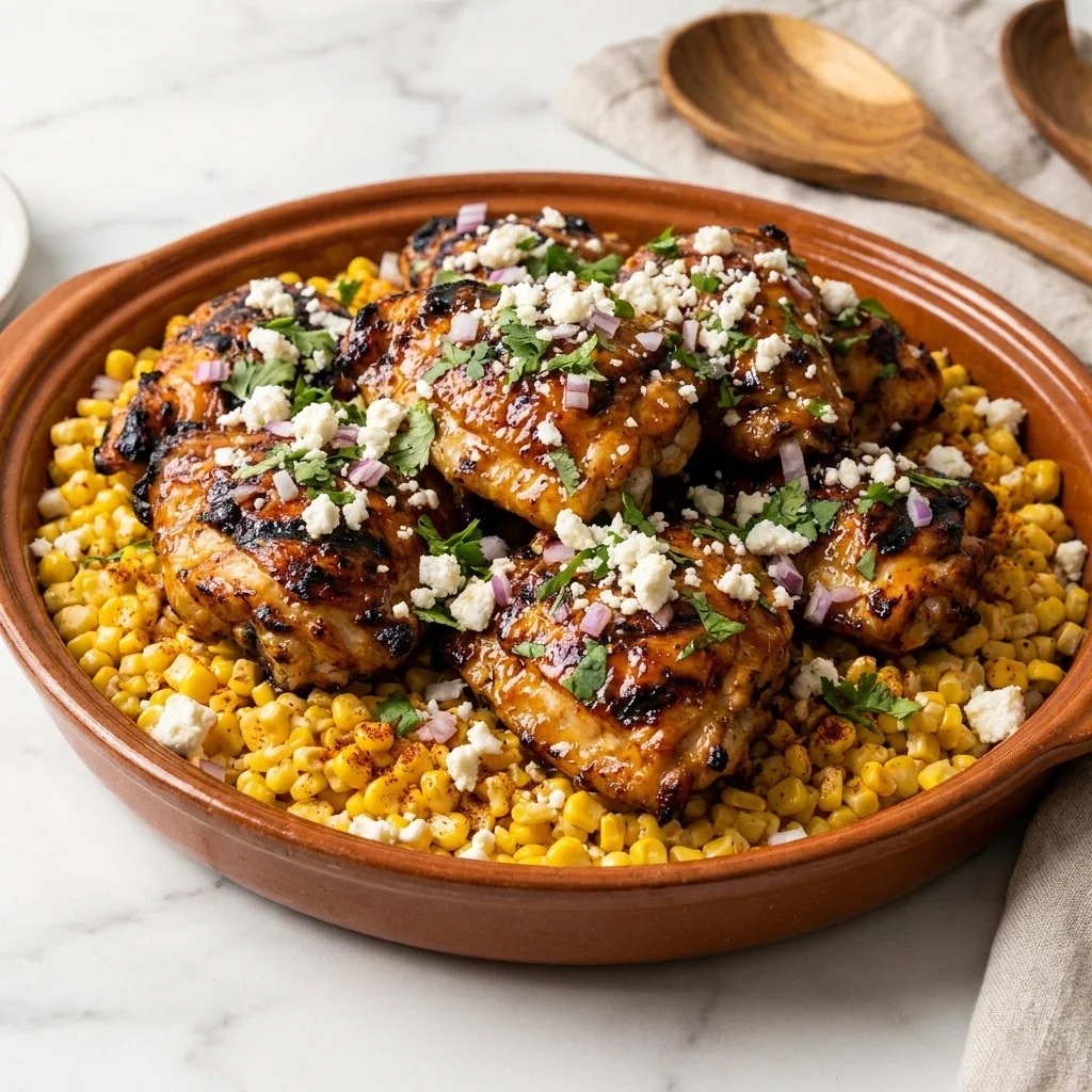 Grilled Chicken and Corn Salad