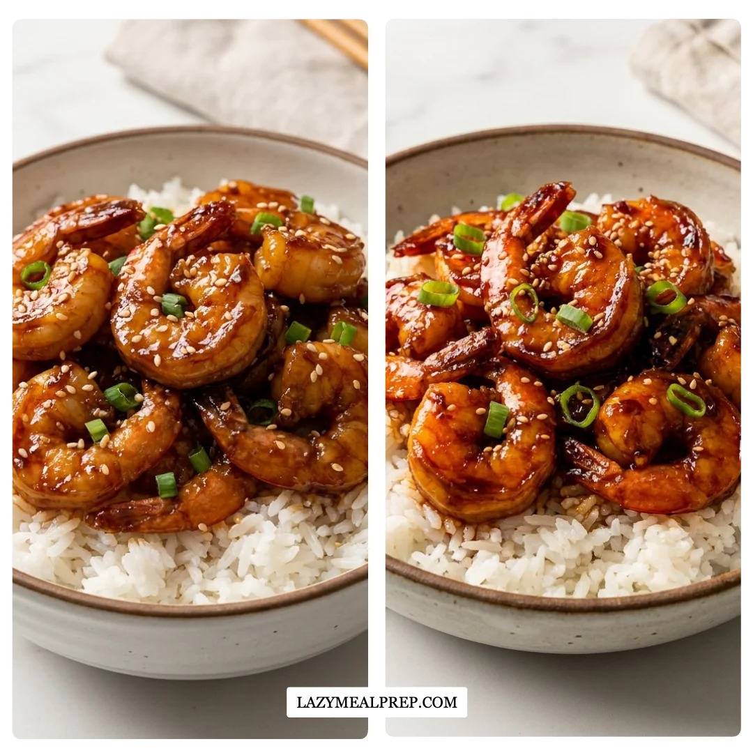 Honey Garlic Shrimp Bowls