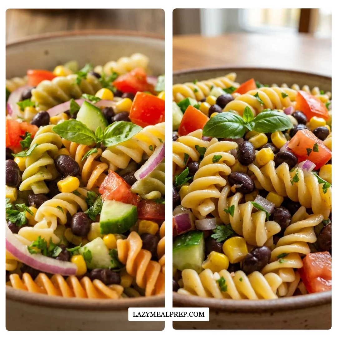 Irresistible Cowboy Caviar Pasta Salad