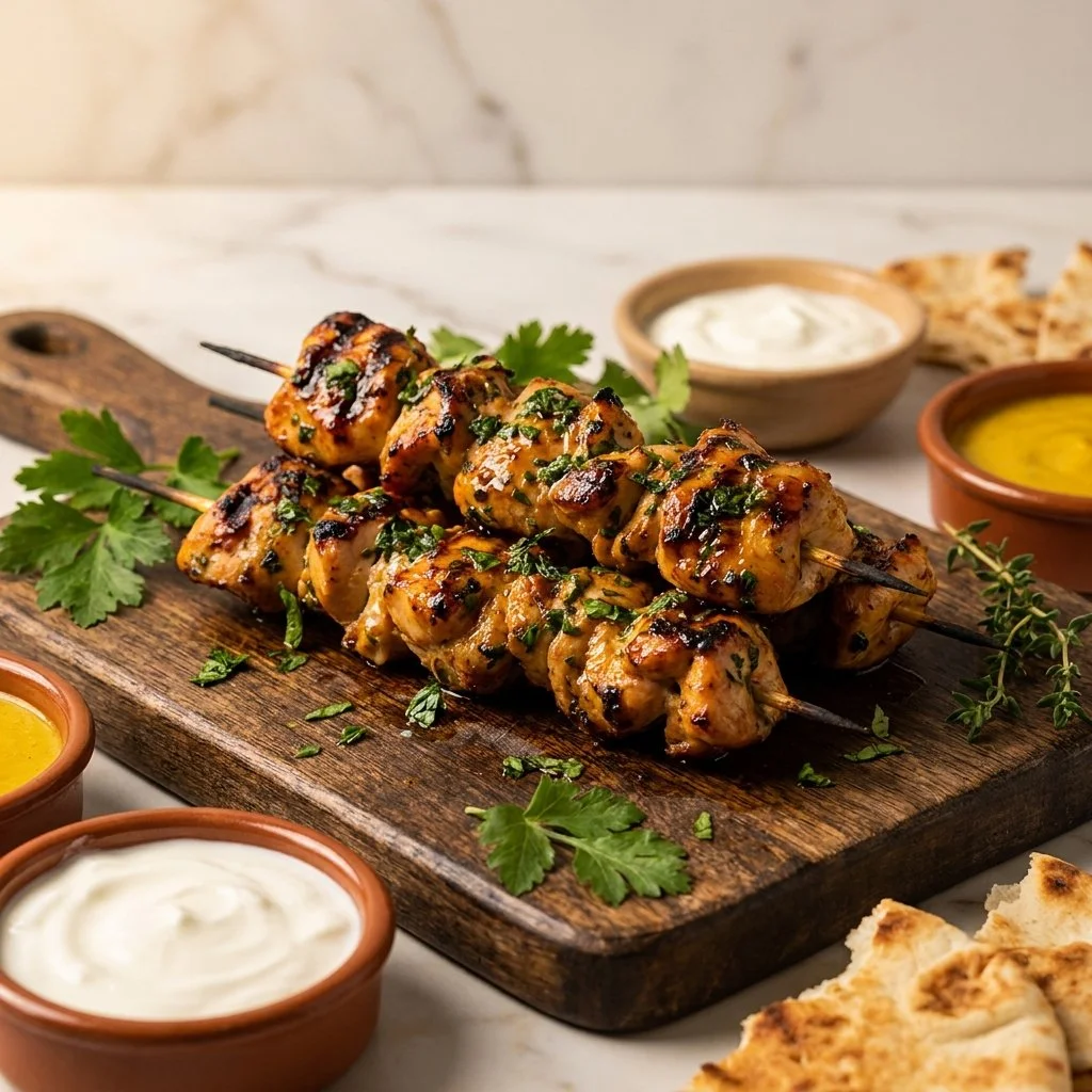 Lemon Herb Chicken Skewers