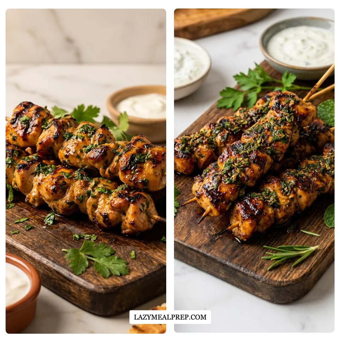 Lemon Herb Chicken Skewers