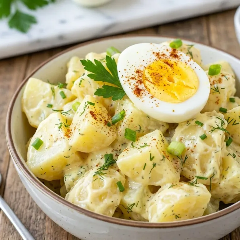 Quick easy Southern potato salad dish for busy families