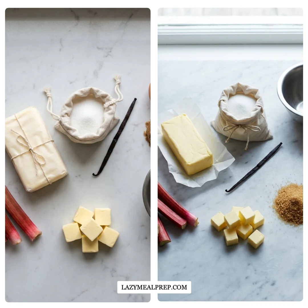 Quick Rhubarb Cheesecake Squares: Easy Treats