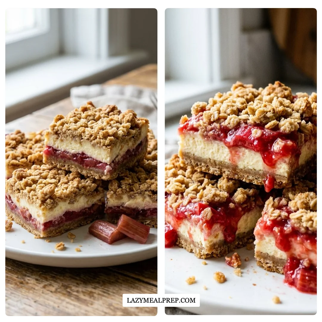 Rhubarb Cheesecake Bars Cozy Moments