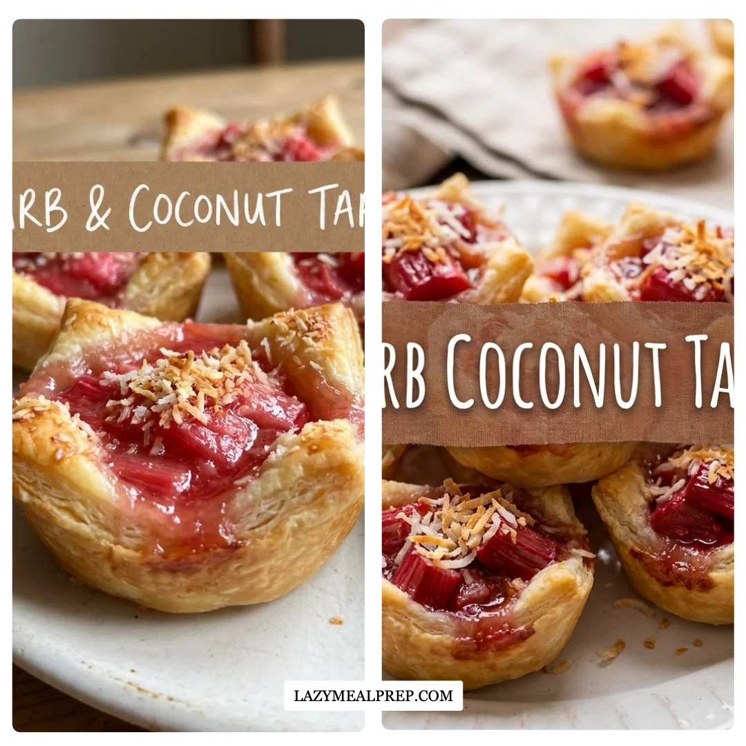 Rhubarb Coconut Macaroon Tarts – Spring’s Sweet Sensation