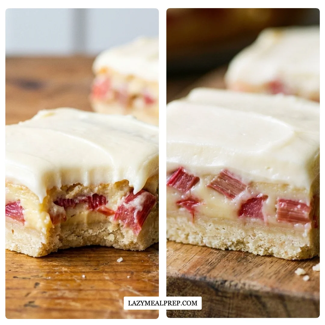 Rhubarb Custard Bars Cozy Evenings