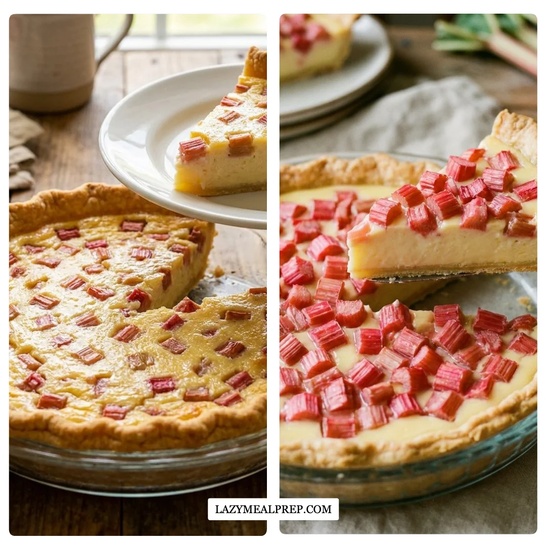 Rhubarb Custard Pie Cozy Moments