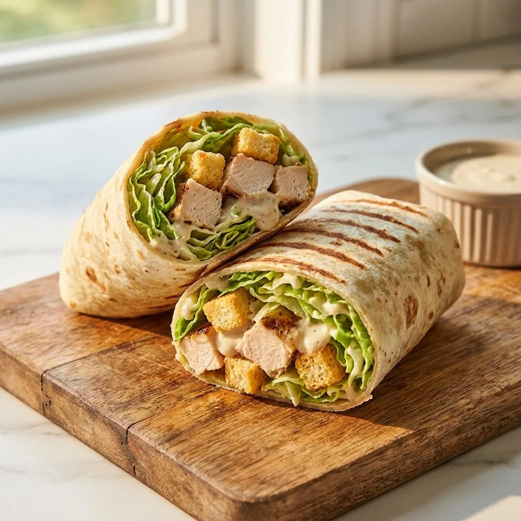 Ultimate Chicken Caesar Wraps: Crispy, Creamy, and Golden-Brown