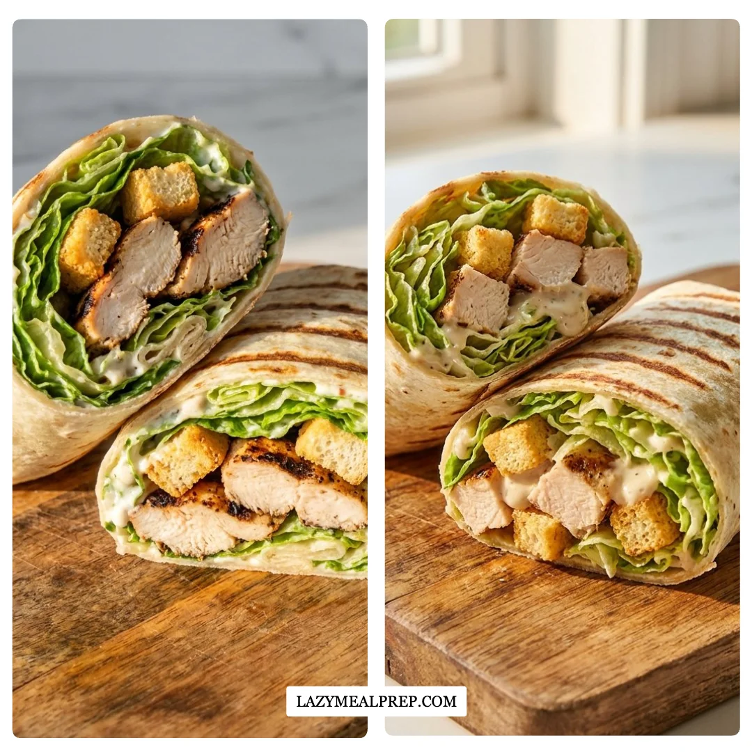 Ultimate Chicken Caesar Wraps: Crispy, Creamy, and Golden-Brown