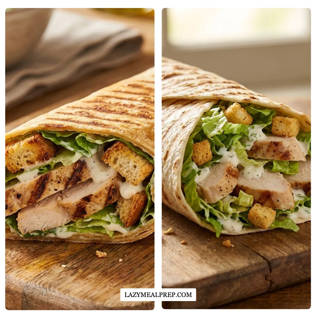 Ultimate Chicken Caesar Wraps Home