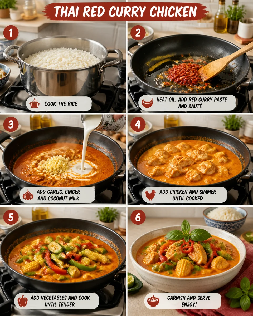 Thai Red Curry Chicken Meal Prep (Easy 30-Minute Recipe)